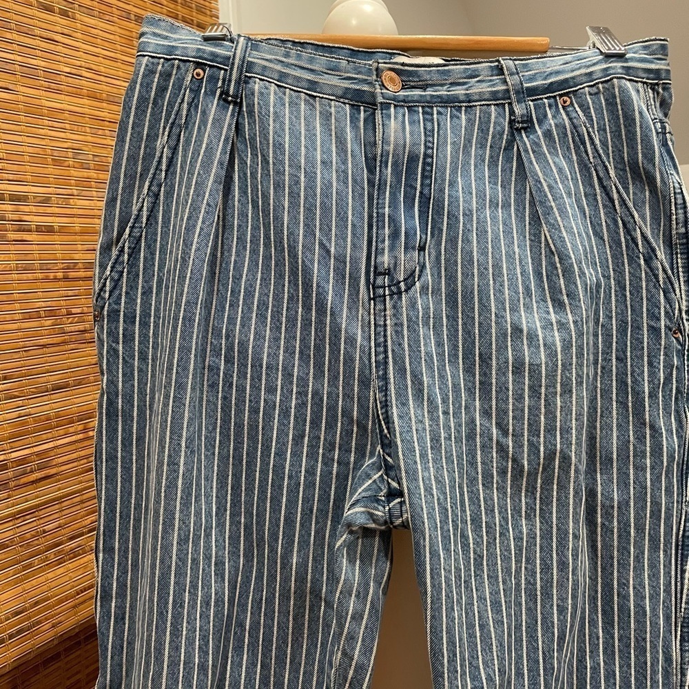 DENIM BLUE AND WHITE JEANS - Picture 2 of 6